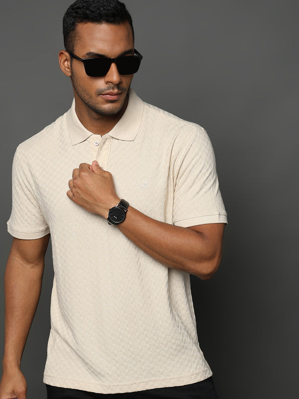 Cloud Cream Arrowhead Knit Jacquard