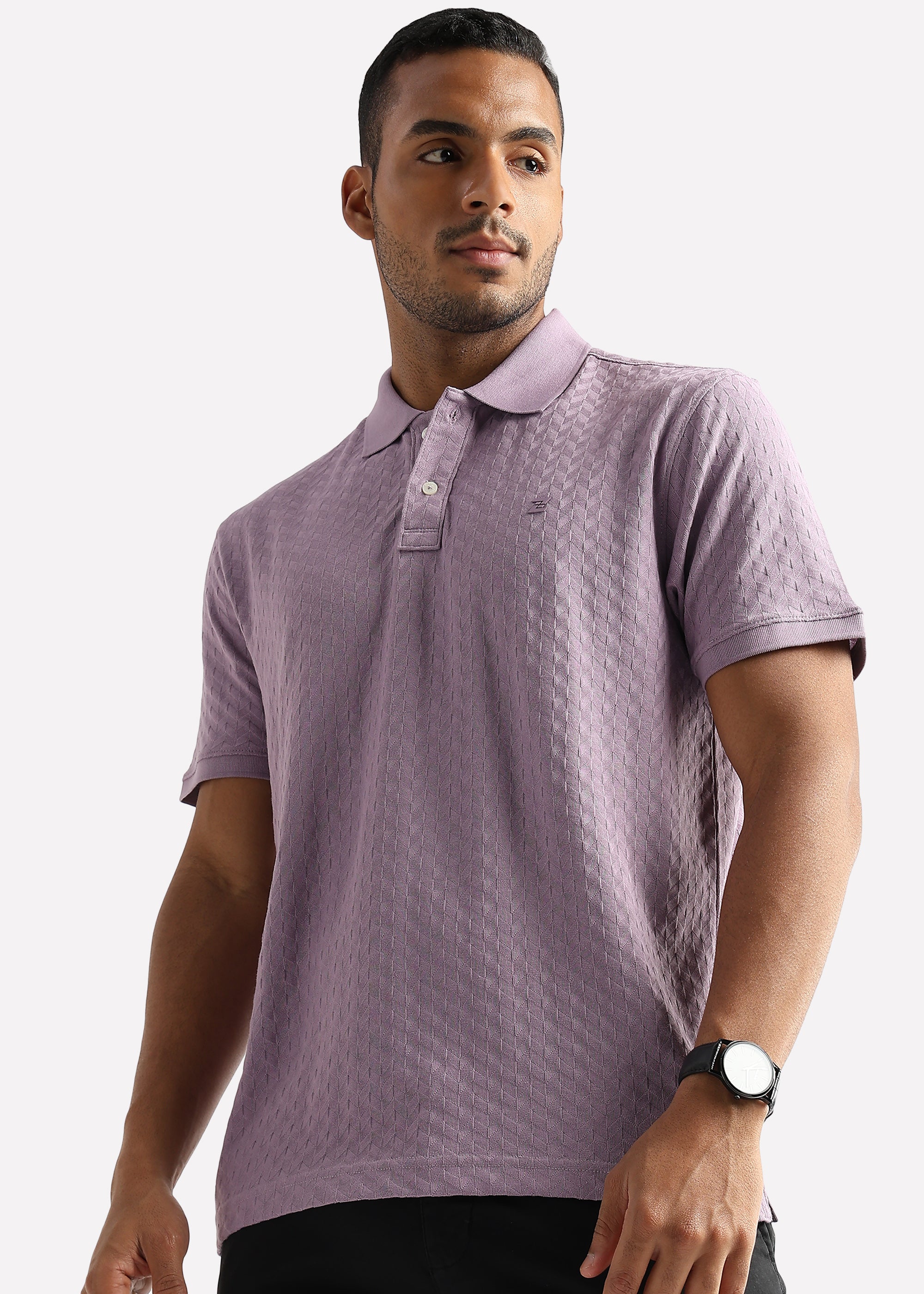 Rhapsody Lavender Arrowhead Knit Jacquard