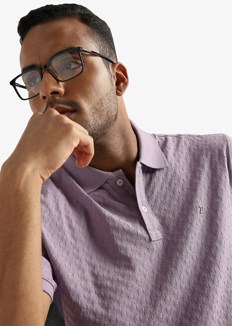 Rhapsody Lavender Arrowhead Knit Jacquard