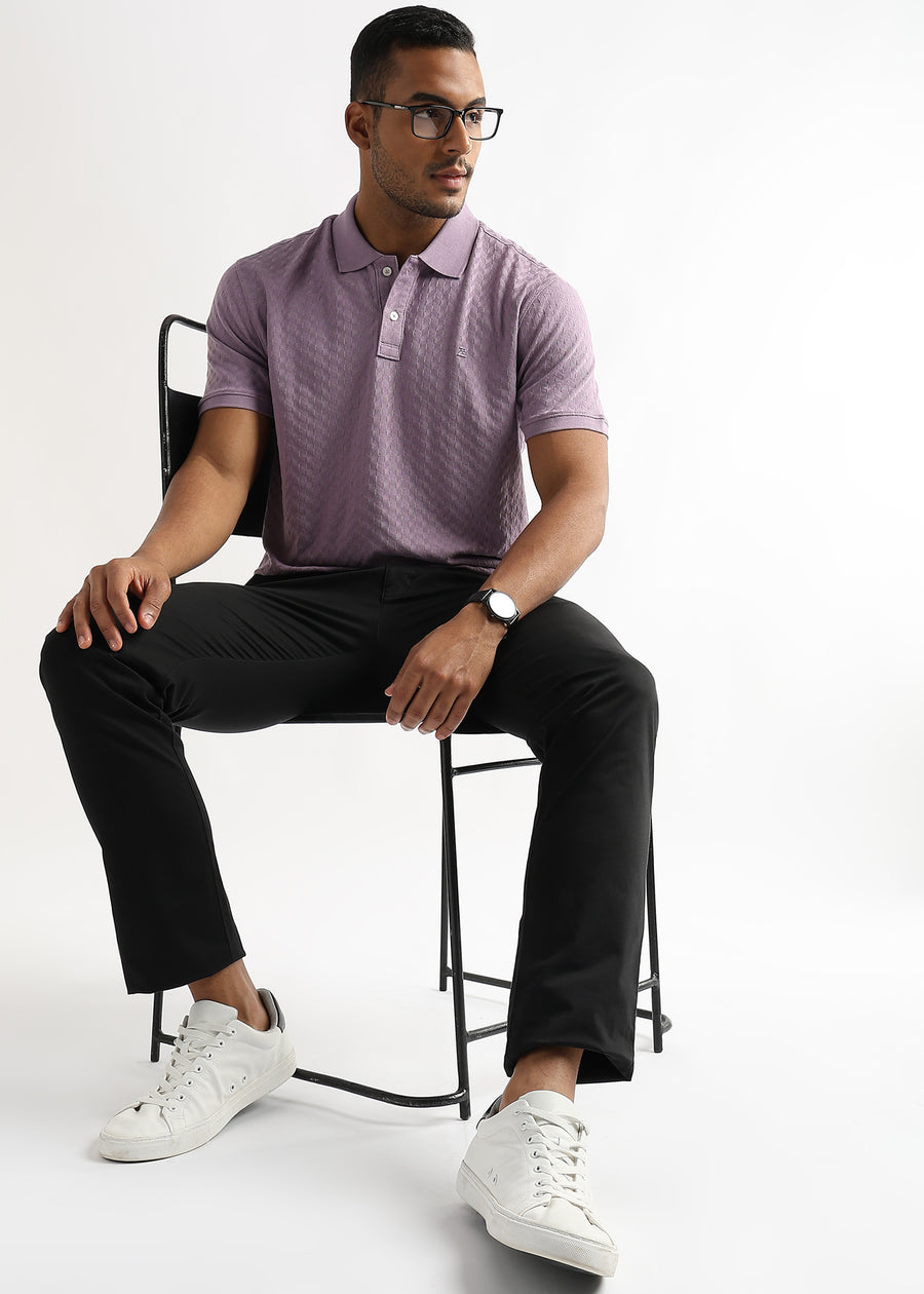 Rhapsody Lavender Arrowhead Knit Jacquard