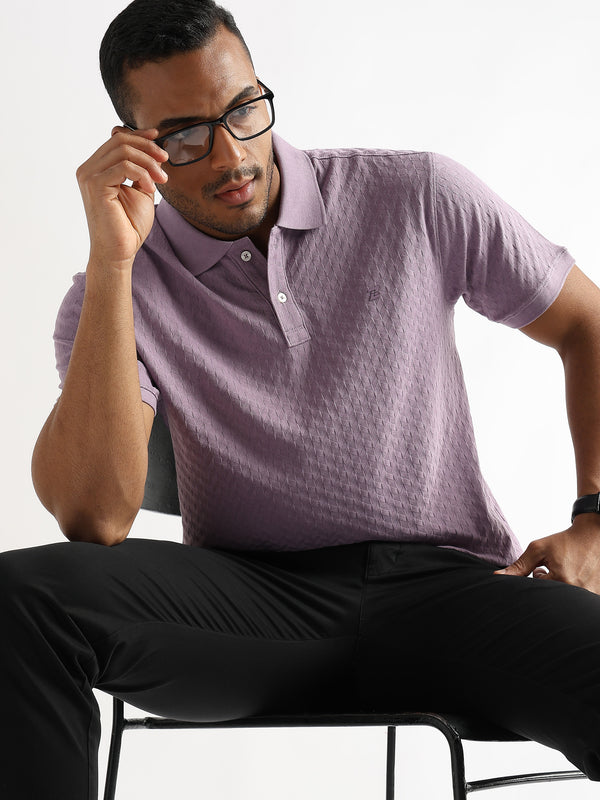 Rhapsody Lavender Arrowhead Knit Jacquard