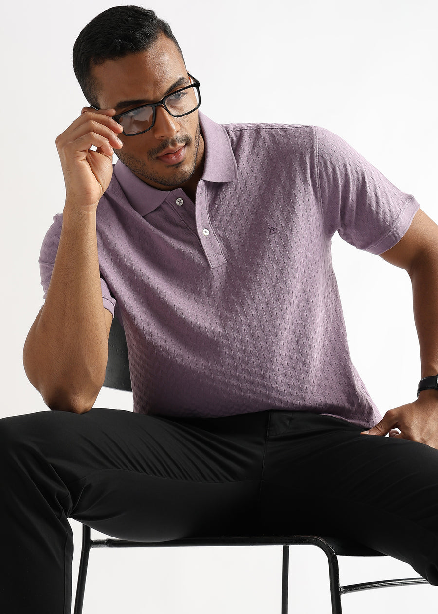 Rhapsody Lavender Arrowhead Knit Jacquard