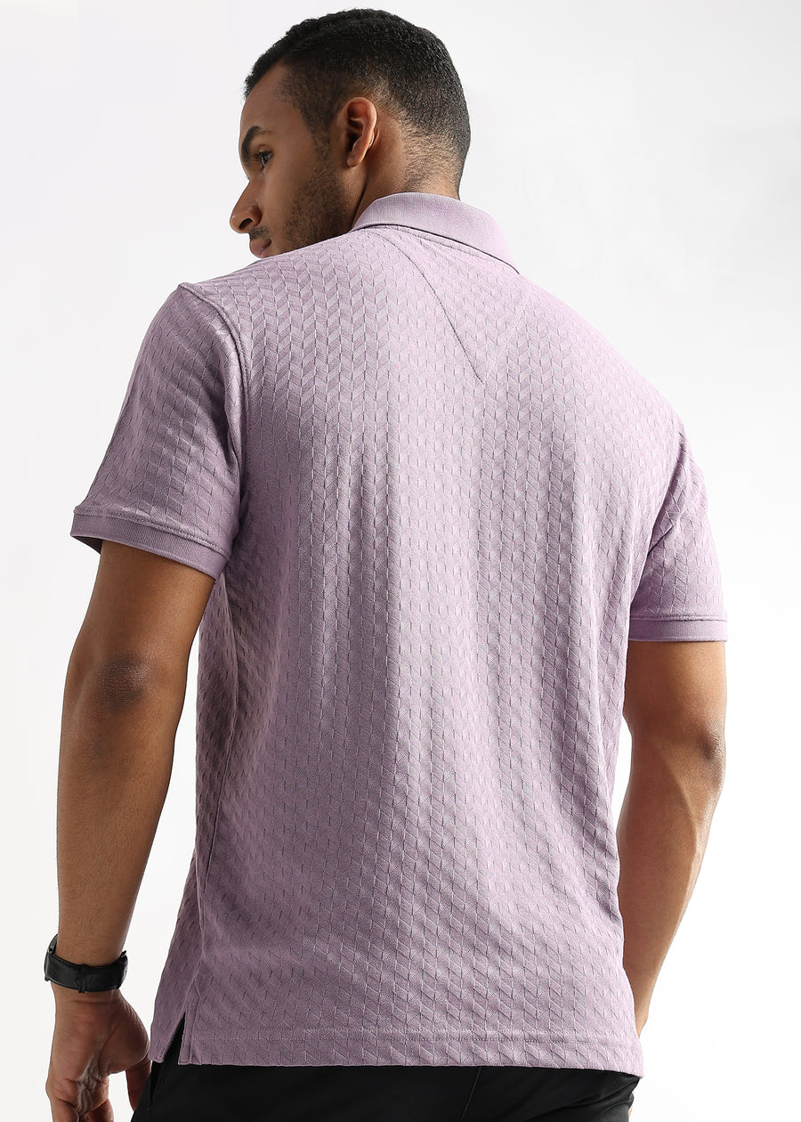Rhapsody Lavender Arrowhead Knit Jacquard