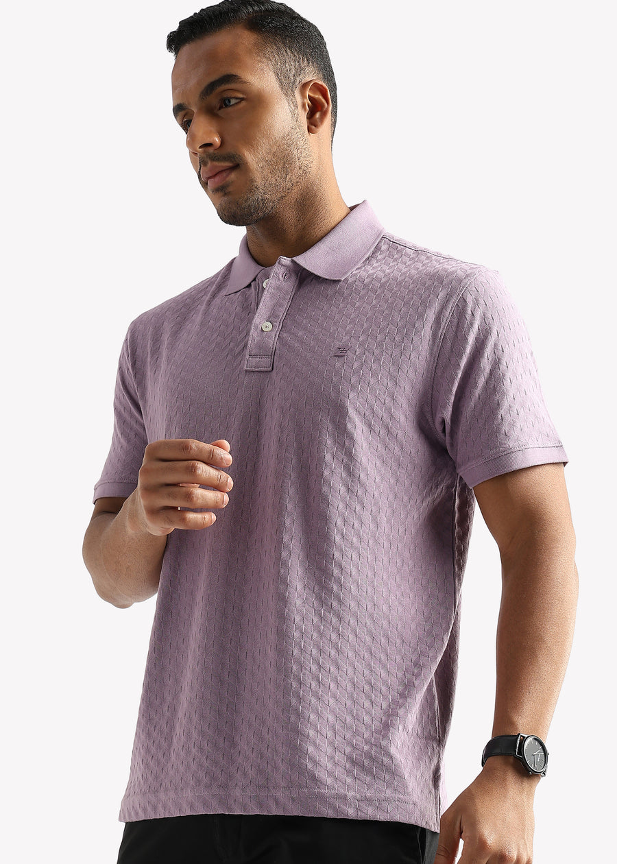 Rhapsody Lavender Arrowhead Knit Jacquard