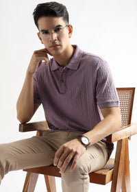 Rhapsody Lavender Zigzag Diamond Knit Jacquard