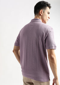 Rhapsody Lavender Zigzag Diamond Knit Jacquard