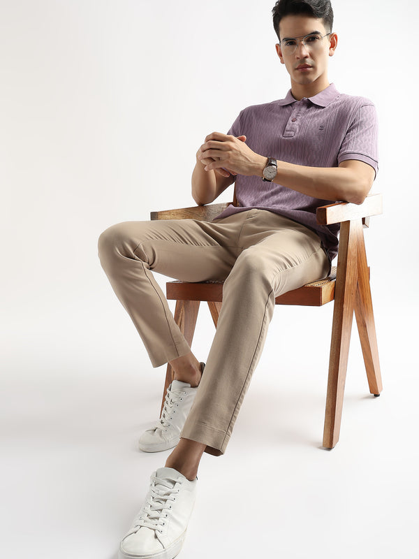 Rhapsody Lavender Zigzag Diamond Knit Jacquard