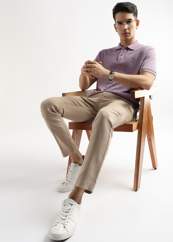 Rhapsody Lavender Zigzag Diamond Knit Jacquard