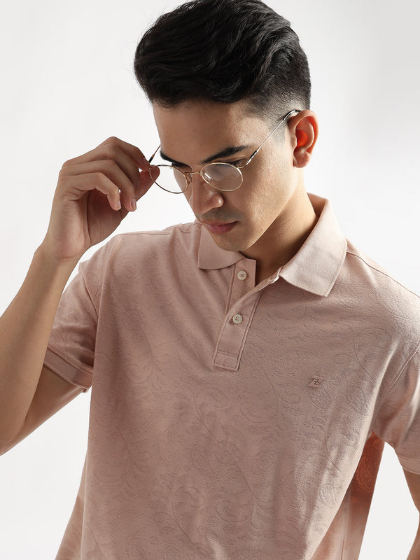 Morganite Stem Pattern Knit Jacquard