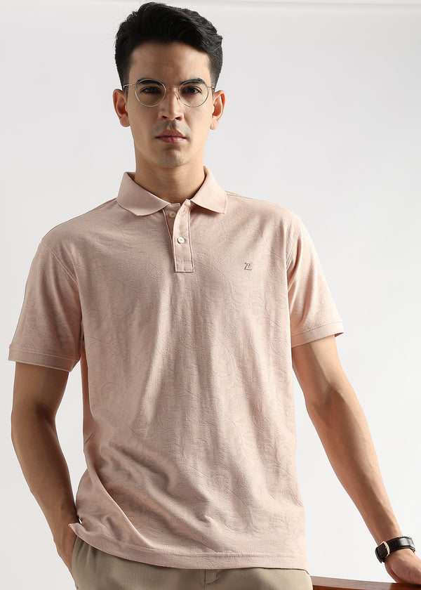 Morganite Stem Pattern Knit Jacquard