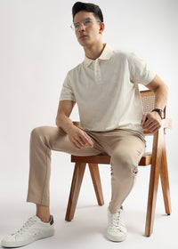 Egret White Floral Knit Jacquard