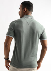 Wreath Green Solid Polo T-Shirt