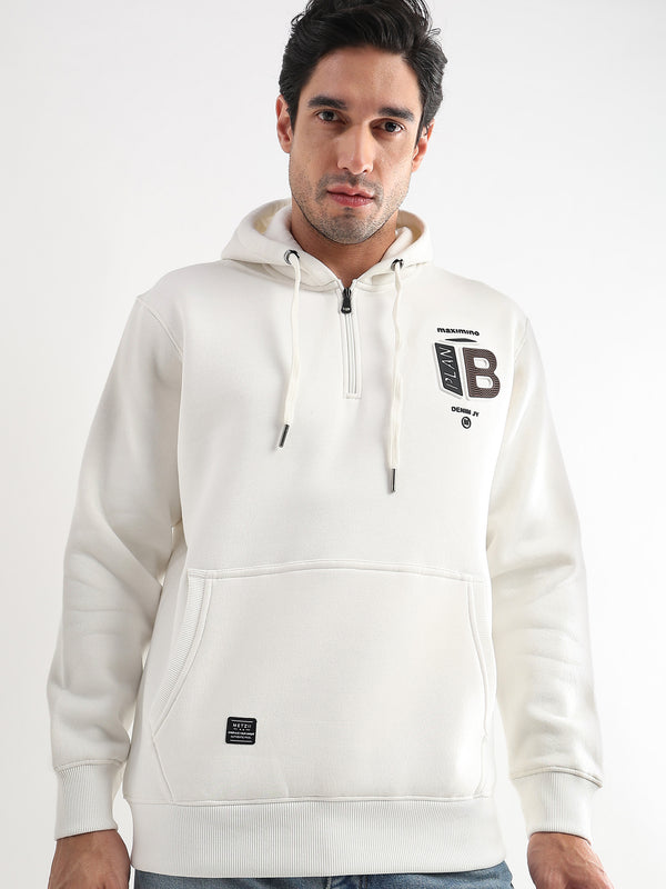 Plan B Star White Zip-Top Hoodie