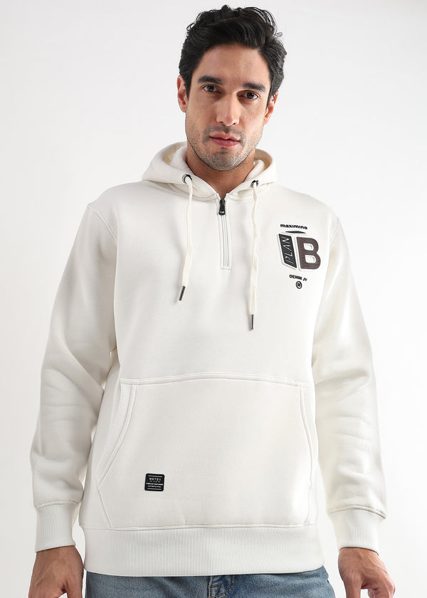 Plan B Star White Zip-Top Hoodie