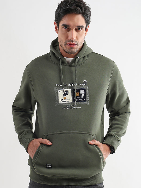 Be yourself Embroided Winter Pear Hoodie