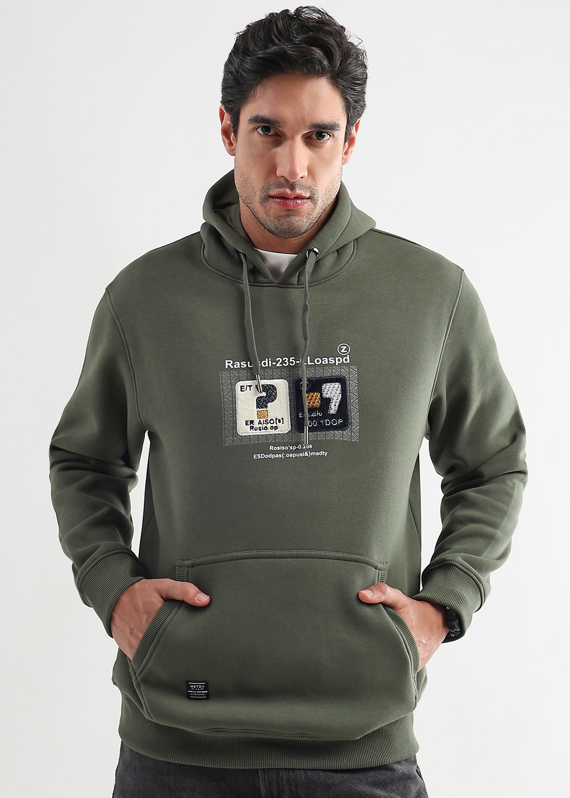 Be yourself Embroided Winter Pear Hoodie