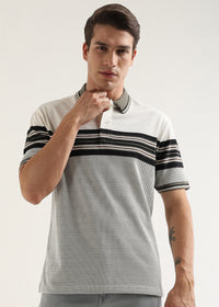 Olive Metro Weave Classic Polo T-Shirt