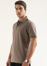 Fossil Stone Mercerised Cotton Polo T-Shirt