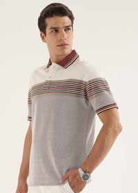 Wine Metro Weave Classic Polo T-Shirt