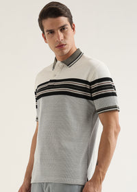 Olive Metro Weave Classic Polo T-Shirt