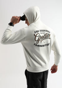 Embroided back print Star White Hoodie
