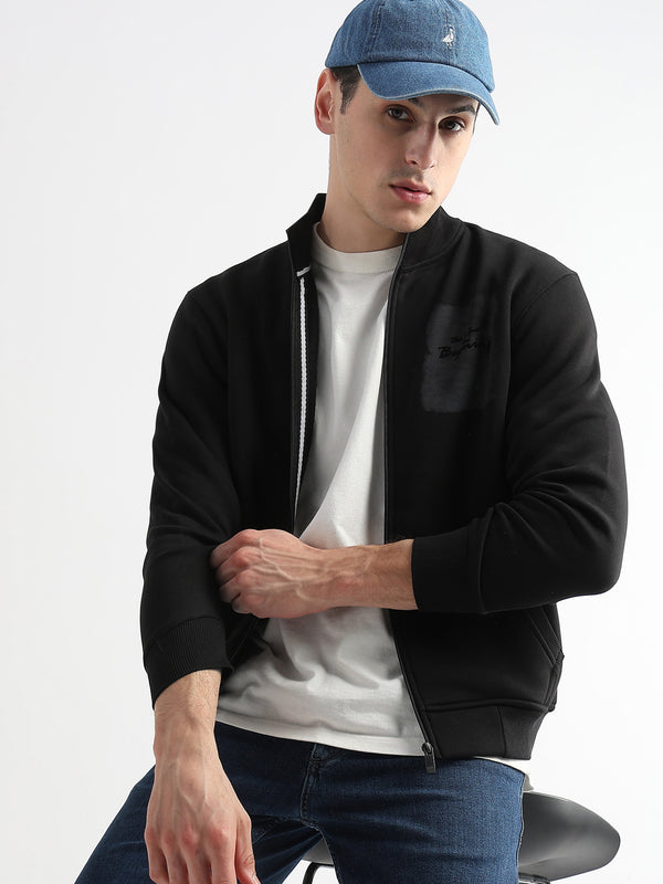 Sketched Printed Caviar BlackCollar Sweatshirt