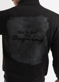 Sketched Printed Caviar BlackCollar Sweatshirt