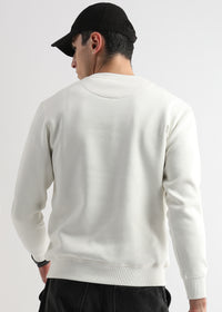Reload Star White Cotton Sweatshirt