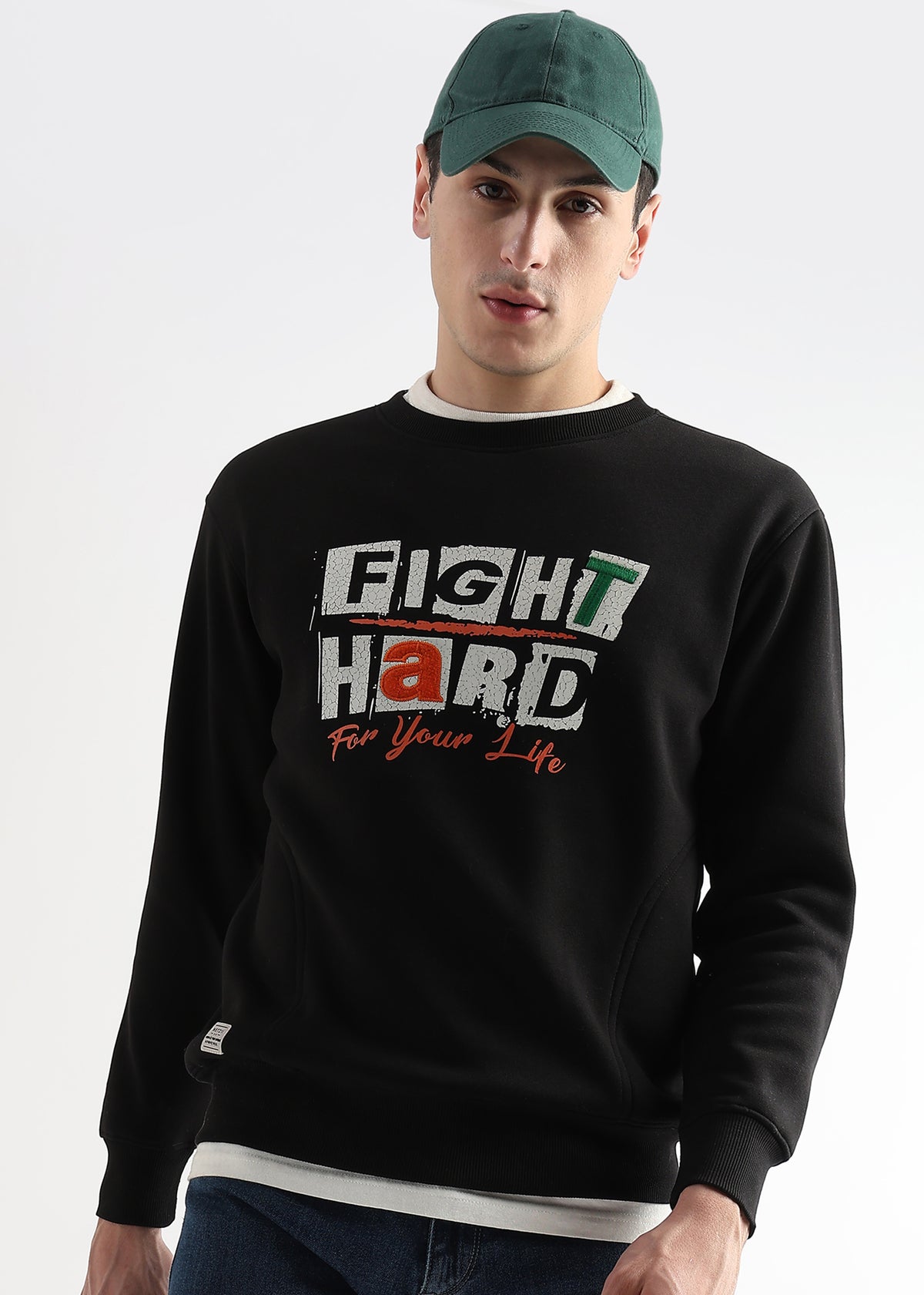 Fight Hard Caviar Black Sweatshirt