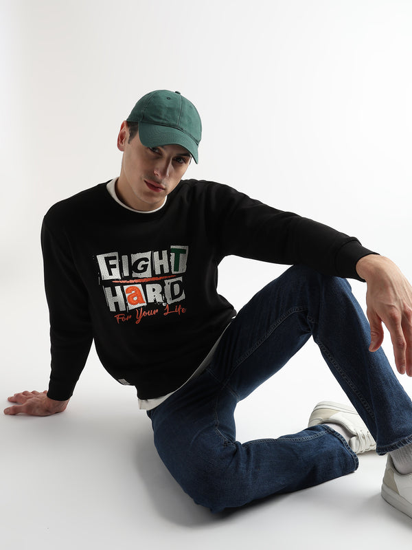 Fight Hard Caviar Black Sweatshirt