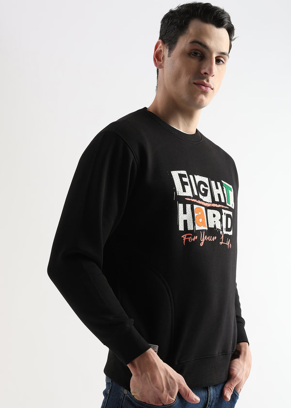 Fight Hard Caviar Black Sweatshirt