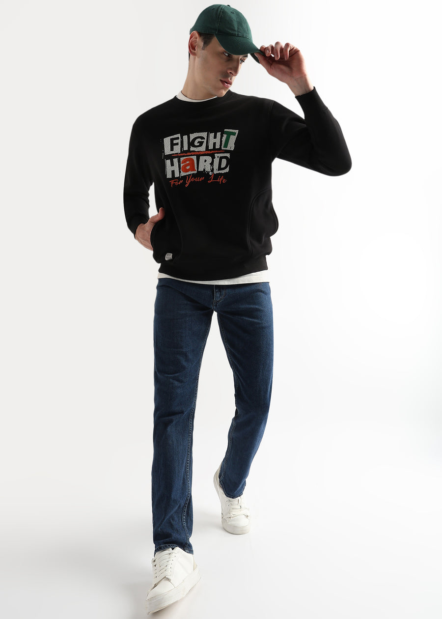 Fight Hard Caviar Black Sweatshirt