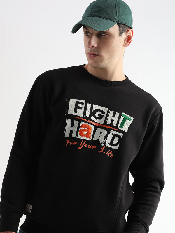 Fight Hard Caviar Black Sweatshirt