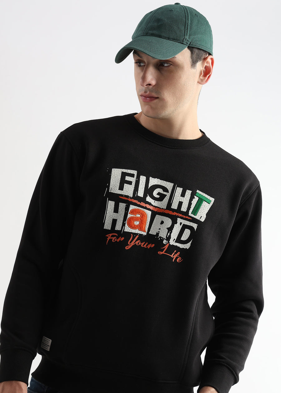 Fight Hard Caviar Black Sweatshirt