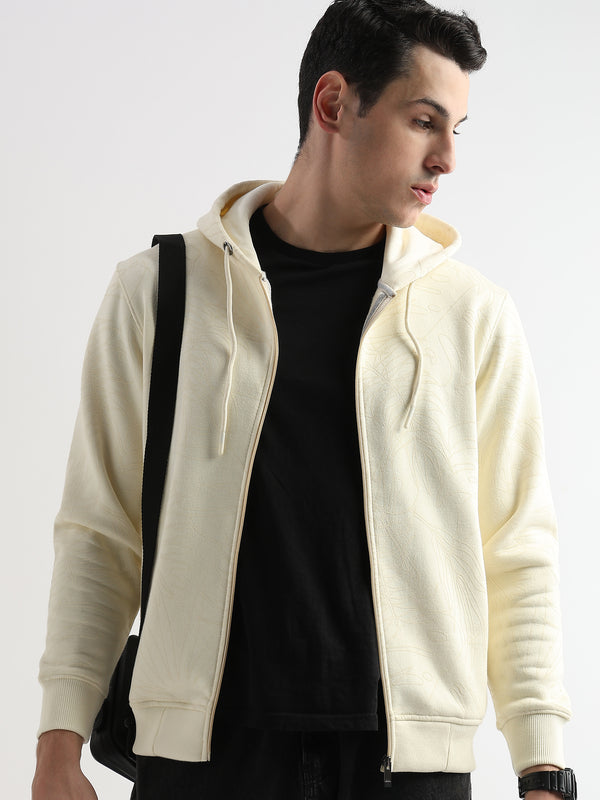 Self Printed White Asparagus Hoodie