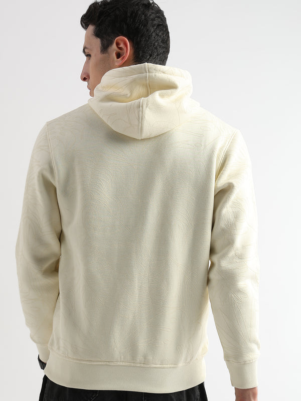 Self Printed White Asparagus Hoodie