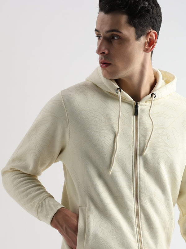 Self Printed White Asparagus Hoodie