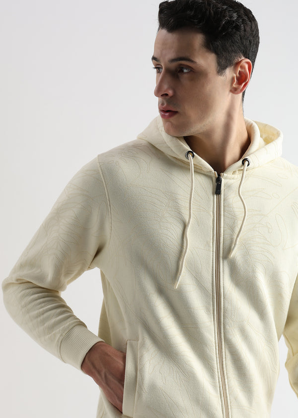 Self Printed White Asparagus Hoodie