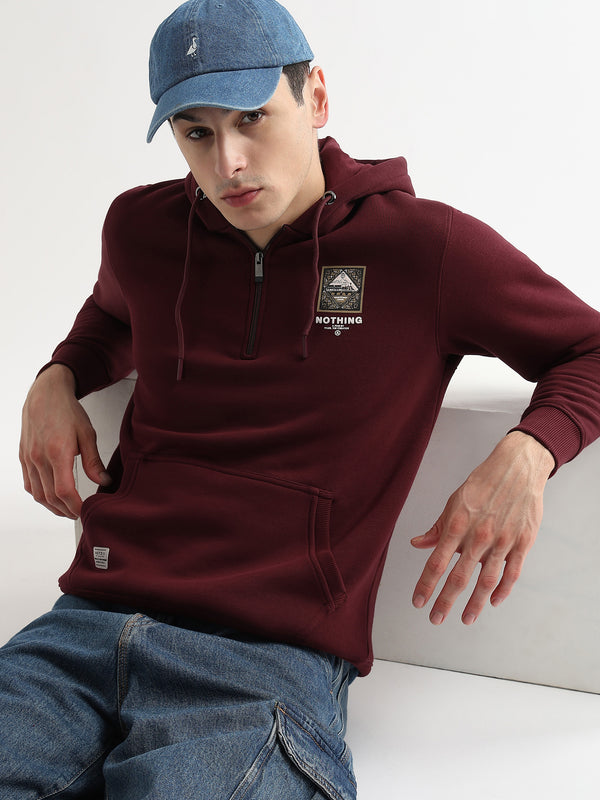 Nothing to fear Tawny Port zip-top hoodie