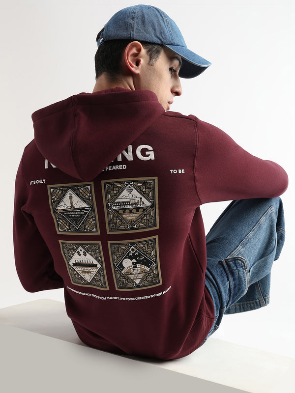 Nothing to fear Tawny Port zip-top hoodie