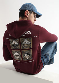 Nothing to fear Tawny Port zip-top hoodie