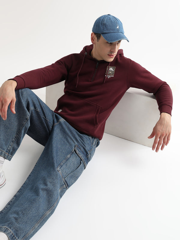 Nothing to fear Tawny Port zip-top hoodie