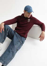 Nothing to fear Tawny Port zip-top hoodie