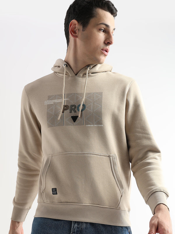 Sheet cut printed Doeskin Hoodie