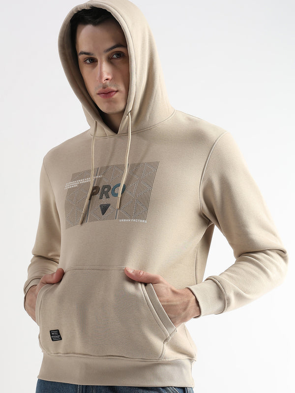 Sheet cut printed Doeskin Hoodie