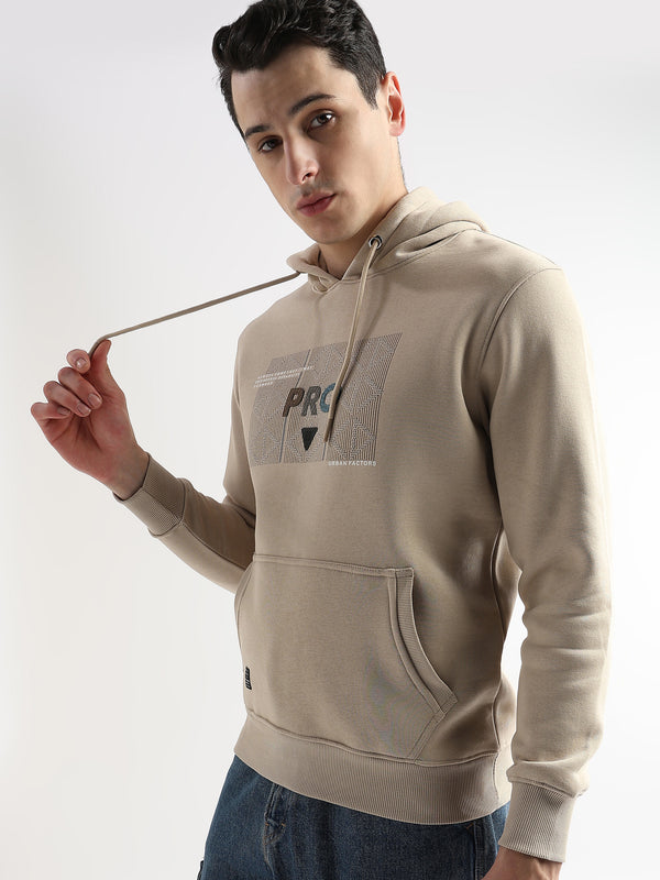 Sheet cut printed Doeskin Hoodie