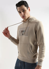 Sheet cut printed Doeskin Hoodie