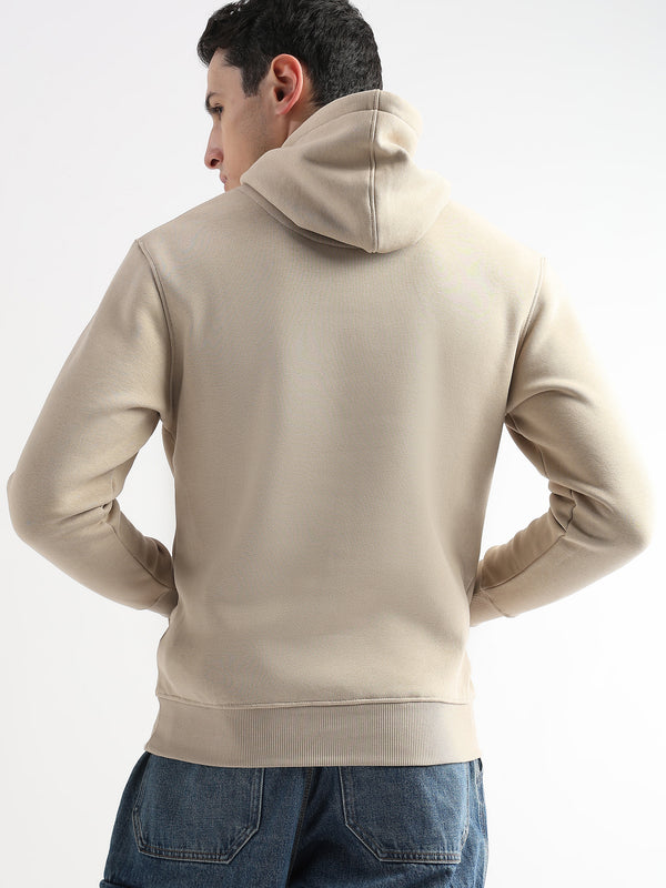 Sheet cut printed Doeskin Hoodie