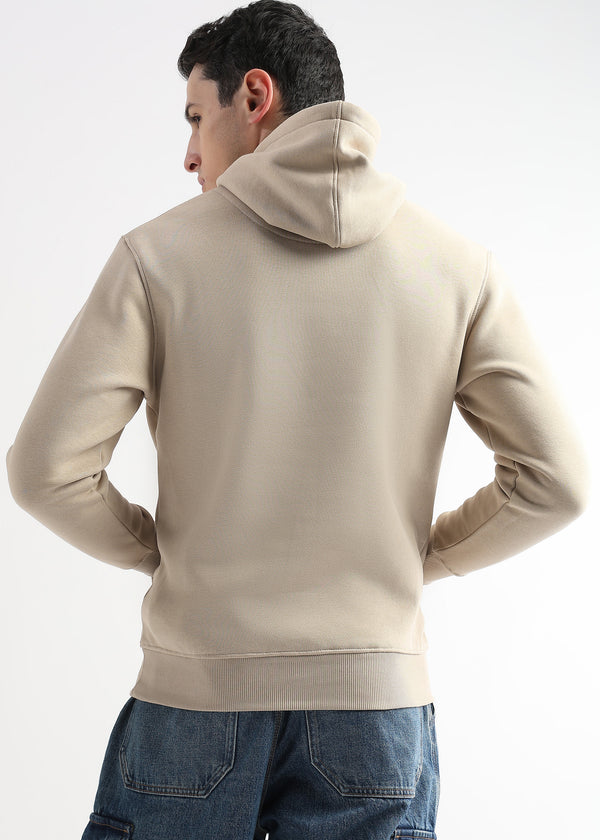 Sheet cut printed Doeskin Hoodie