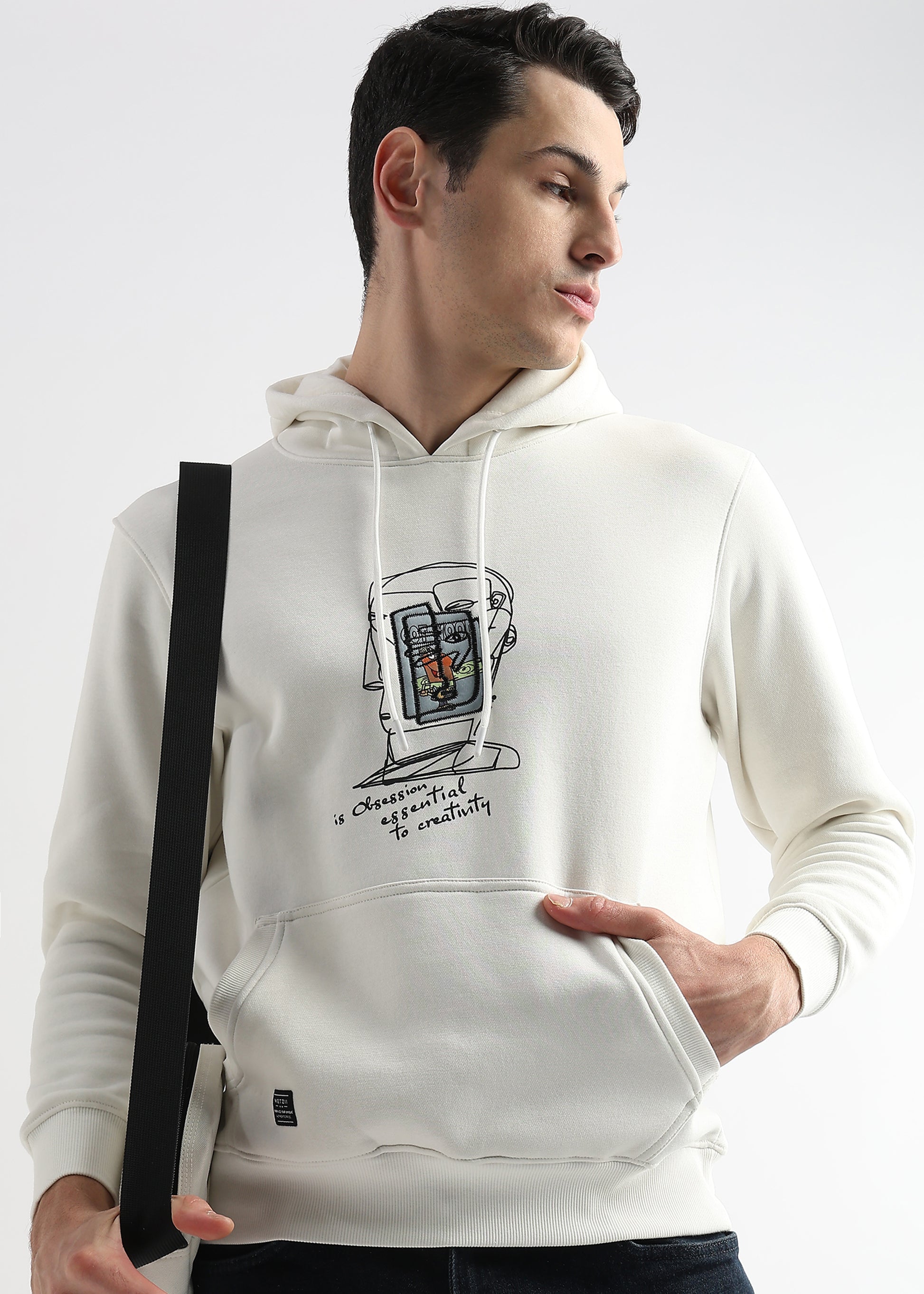 Obsession Star White hoodie